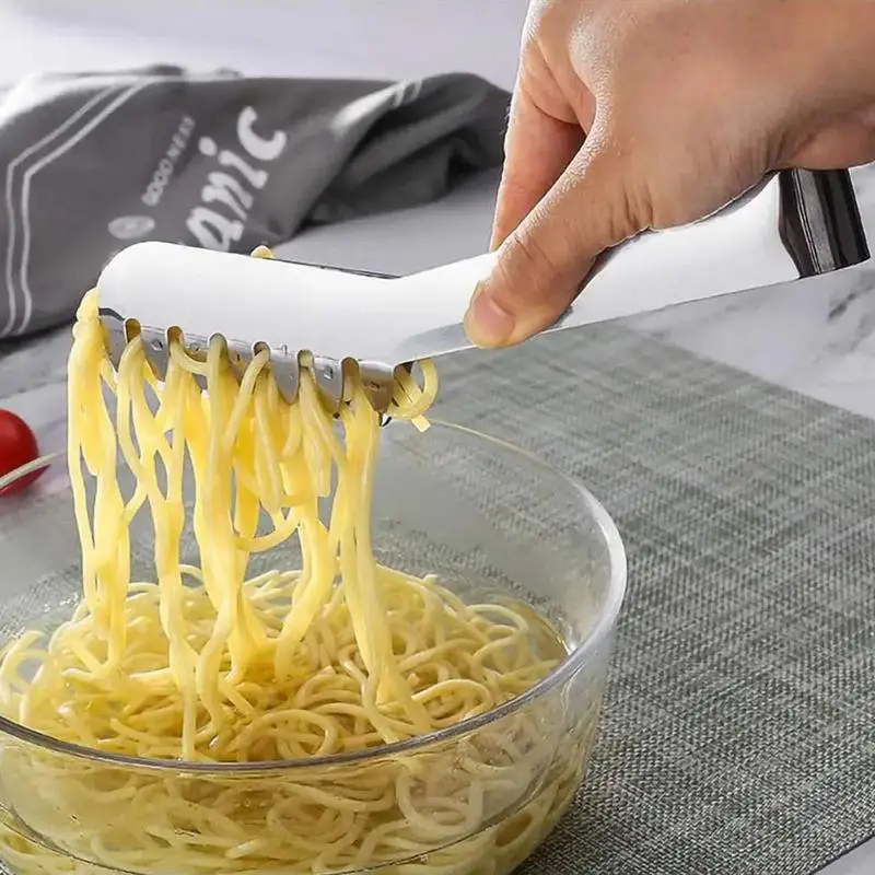 Stainless Steel Pasta Tongs Spaghetti Server Heat Resistant tool Comfortable Grip Spaghetti Noodle Cooking Tongs Kitchen Gadgets