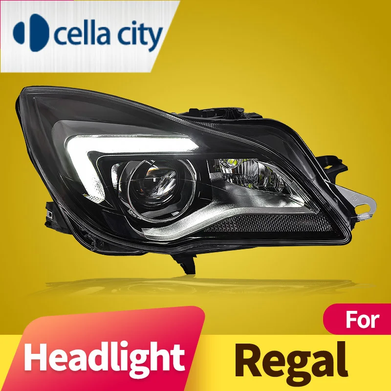 

Headlight Assembly for Buick Regal 2014-2015 LED DRL LED Dual Beam Lens LED Sequential Turn Signal LED High Beam