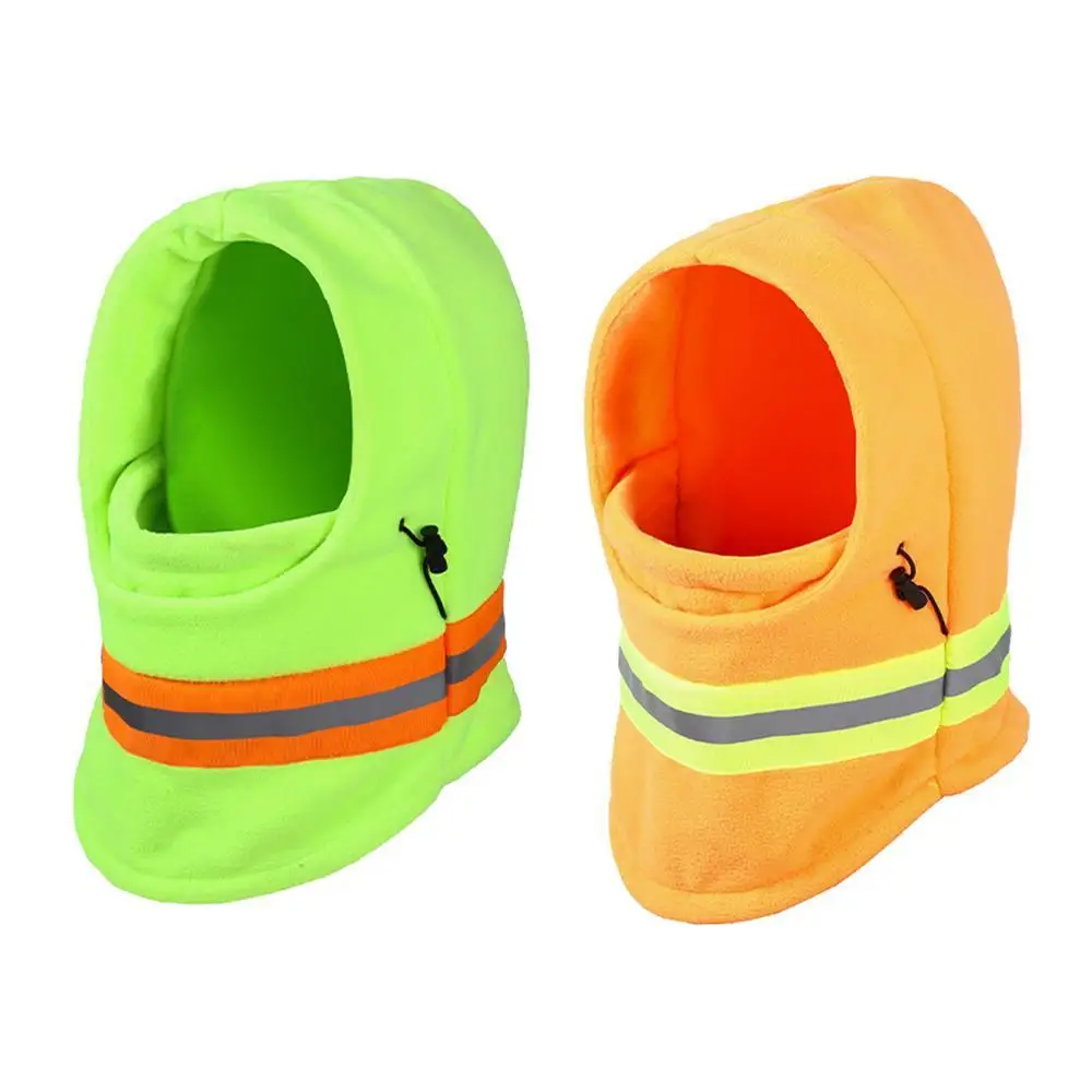 

Reflective Cycling Mask Outdoor Winter Warm Fleece Neck Scarf Reflective Skiing Neck Cover Mask Windproof Fluorescent Magic Hat