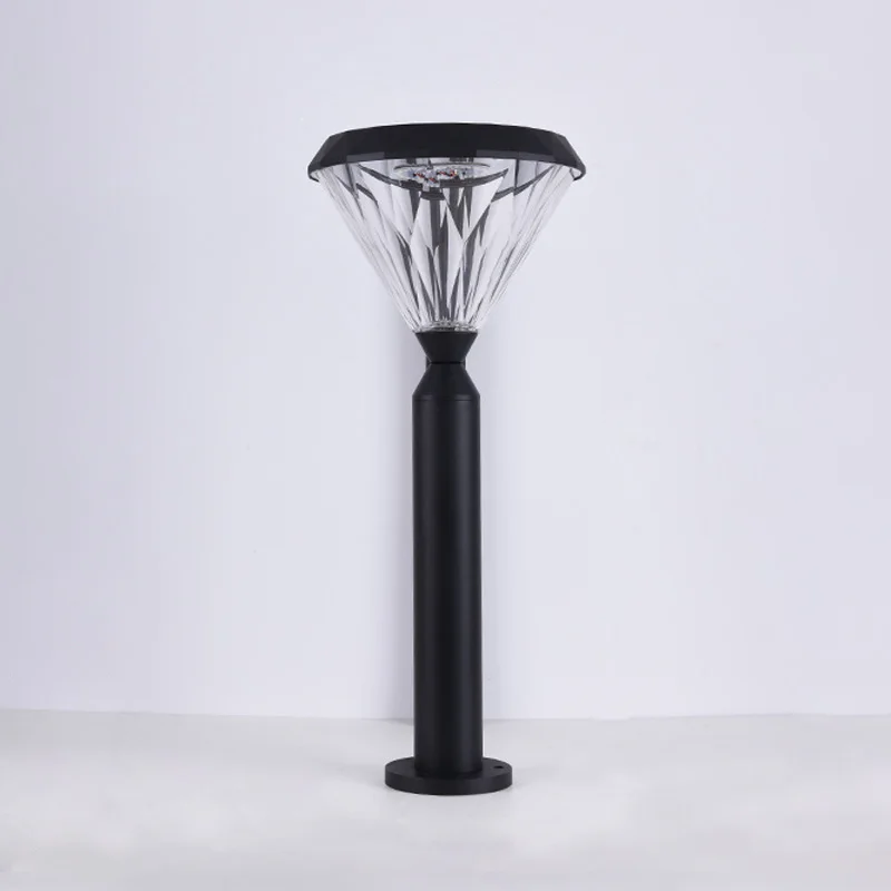 새로운 야외 LED 잔디 램프 다이아몬드 정원 조명 야외 IP65 방수 잔디밭 조경 램프 경로 파티오 마당 조명