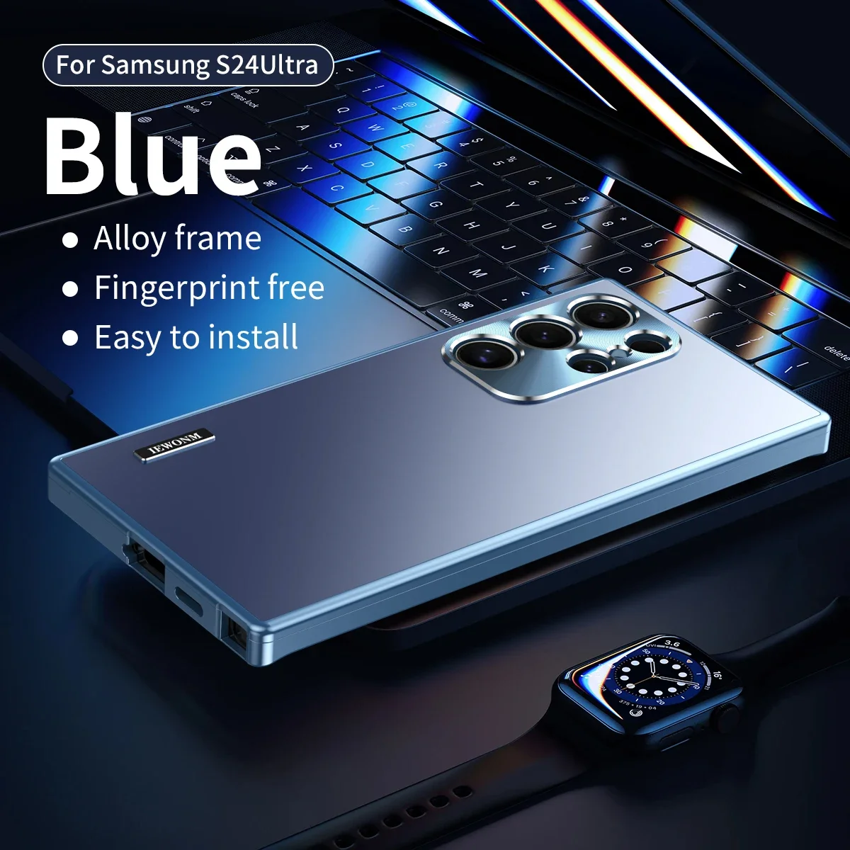 Sleek Magnetic Aluminum Alloy Shockproof Phone Case