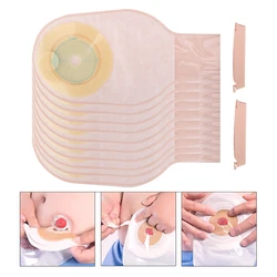 10Pcs One-Piece System Ostomy Bag Medicals Drainable Pouch Colostomy Bag Ostomy Supplies Made Of Quality Material Comfortable