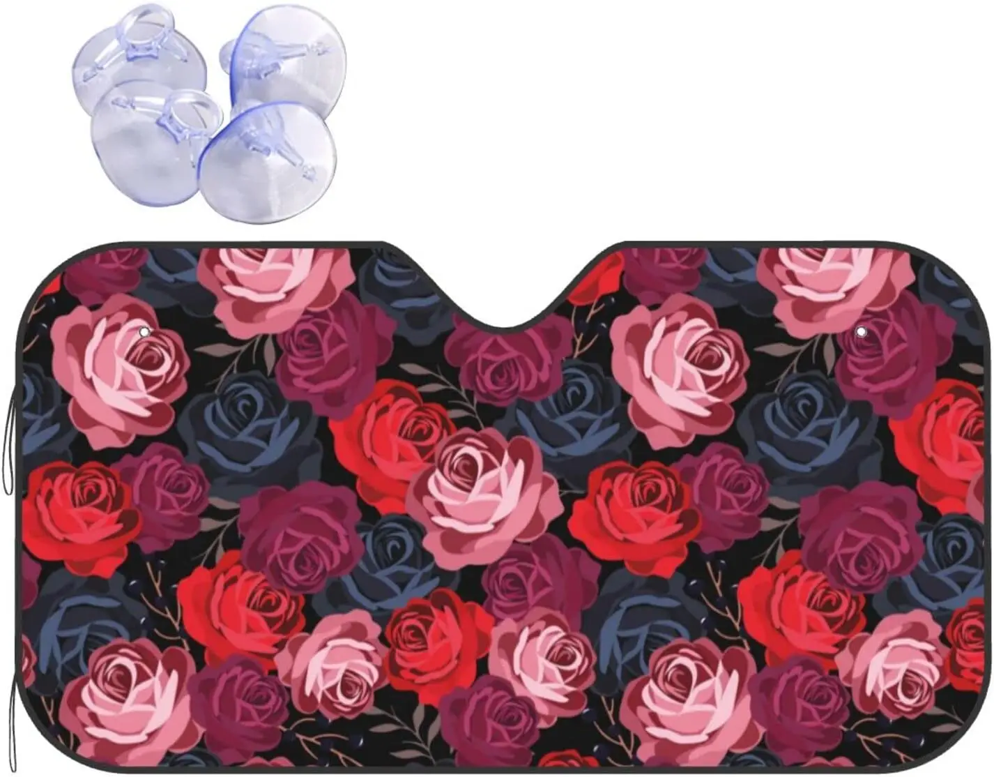 

Car Windshield Sunshade Valentine's Day Heart I Love Foldable Car Sun Shade Protector for Truck SUV Keep Your Vehicle Cool