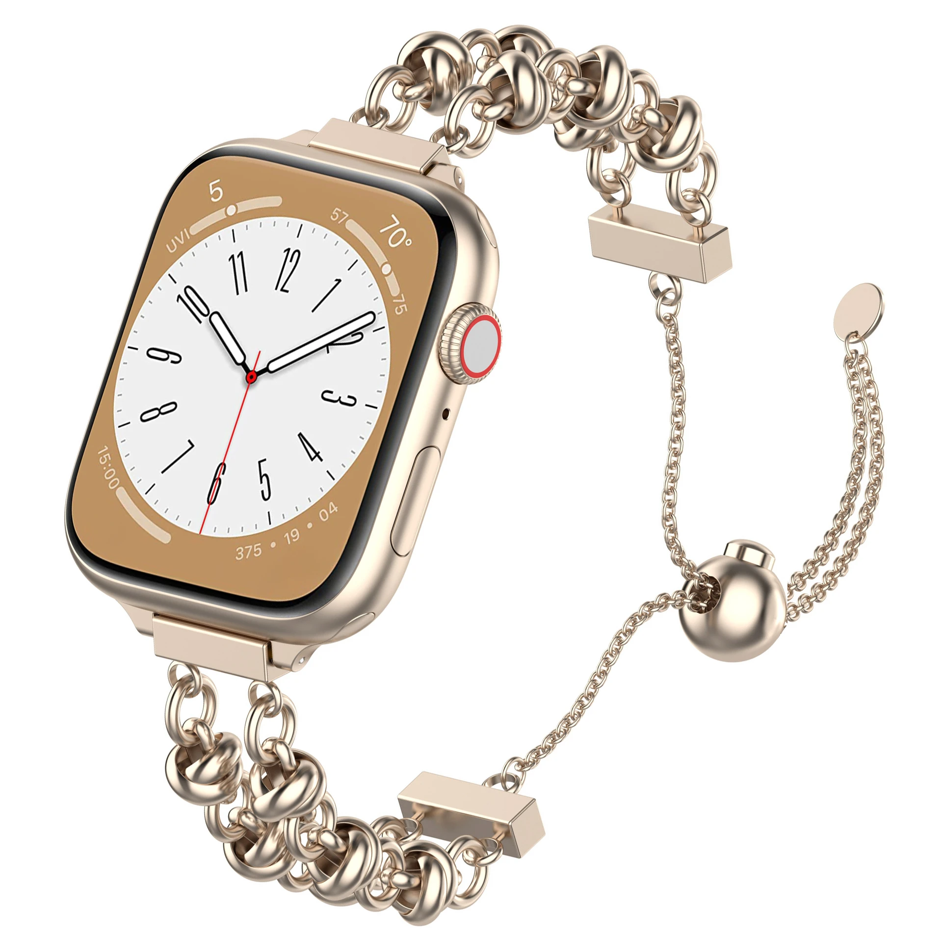 

Stainless Steel Bracelet For Apple Watch Series 9 8 7 6 5 4 se 41mm 38 40mm Band Women Strap for iWatch Ultra 2 49mm 44 42 45mm