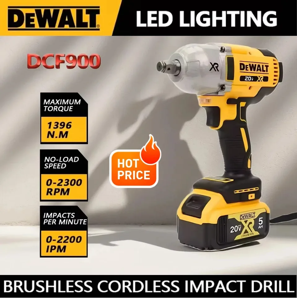 1/2 Impact Gun Dewalt Impact Driver 900 Ft-lbs Cordless Impact