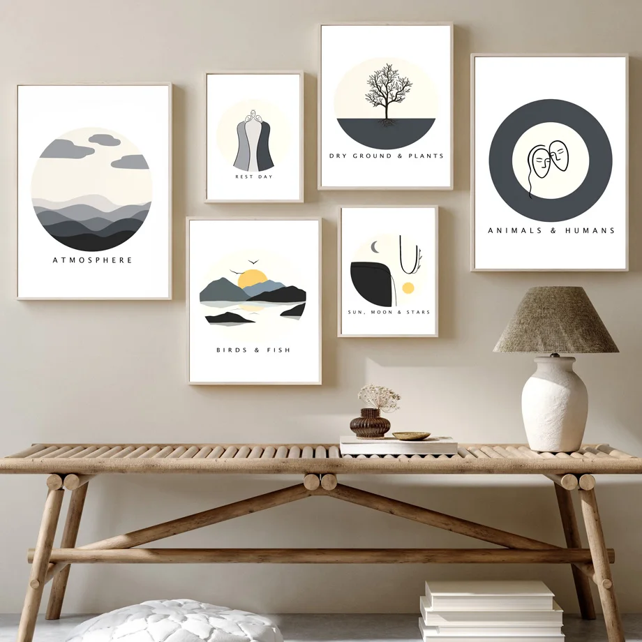 

Minimalist Religious Modern Wall Art Print Canvas Painting Bible Verse Nordic Poster Apartment Wall Pictures Living Room Decor
