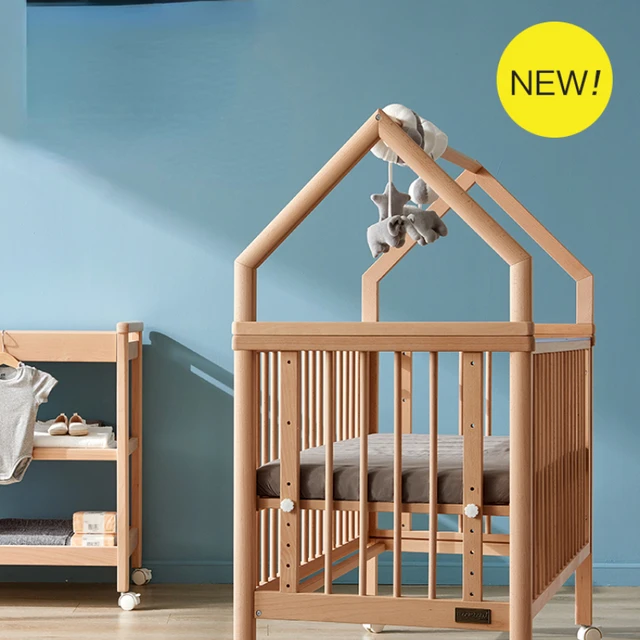 Cama de bebé de madera maciza, cuna Europea multifuncional, cama para niños  de 2 capas con mosquitera para bebés de 0 a 3 años - AliExpress
