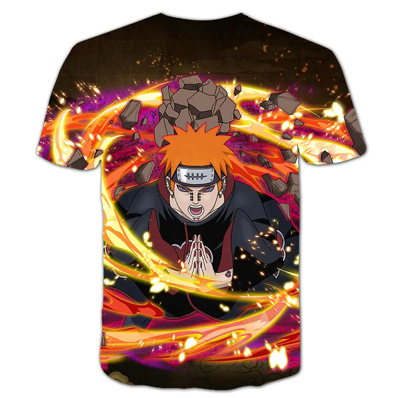 t shirt design Aruto Kid's T-shirt Japanese cartoon anime children's  print round neck short-sleeved clothing boys and girls prootion top roblox t shirt