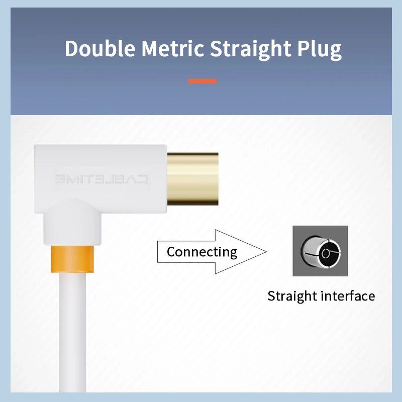 High-Quality 90-Degree Digital TV Audio and Satellite Antenna Cable