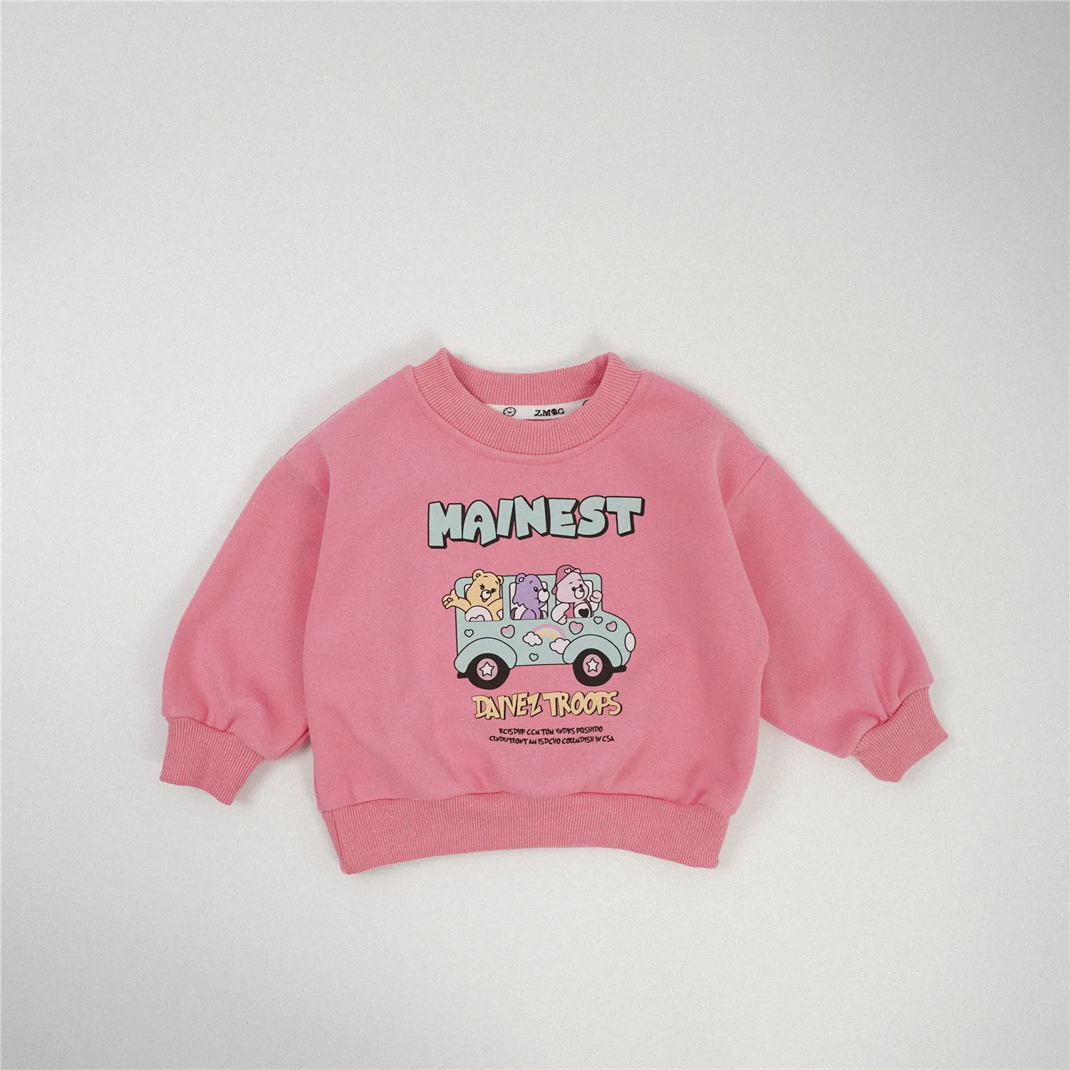 Baby Long Sleeve Casual Sweatshirt Boys Girls Cute Cartoon Print Sweatshirt Children Pullover Loose Infant Tops Girl Sweatshirt Kids Sweatshirt