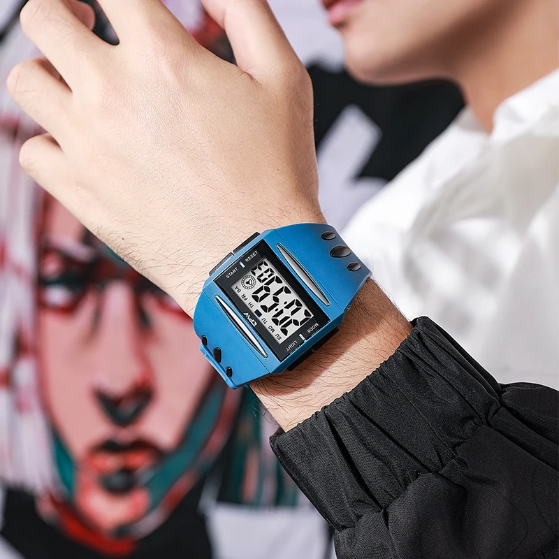 TPW  Digital Watch Big Numbers Easy to Read 5ATM Water Resistant General Size 6