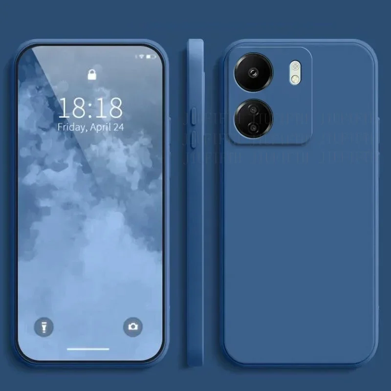 Silicone Soft TPU Matte Phone Case - Solid Color, Thin Design