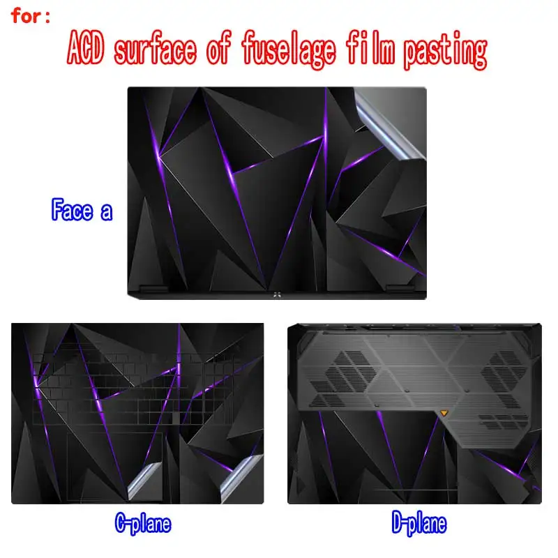 ASUS TUF GAMING A16/F16/A14/A17 노트북 바디 필름 FA608/FX608 쉘 필름 FX607V 스크래치 방지 스킨 보호 필름