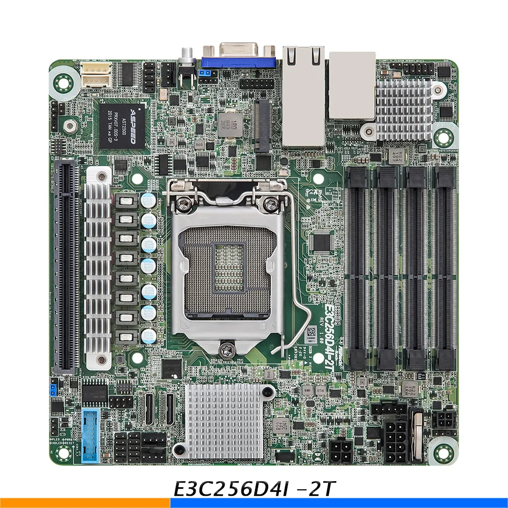 E3C256D4I -2T NAS Server Motherboard For ASRock ITX Support E-2300 High Quality 3 E3C256D4I -2T NAS Server Motherboard For ASRock ITX Support E-2300 High Quality