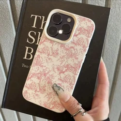Pink Floral Lichee Pattern Phone Case Cover - Redmi Note 12ProPlus (1)