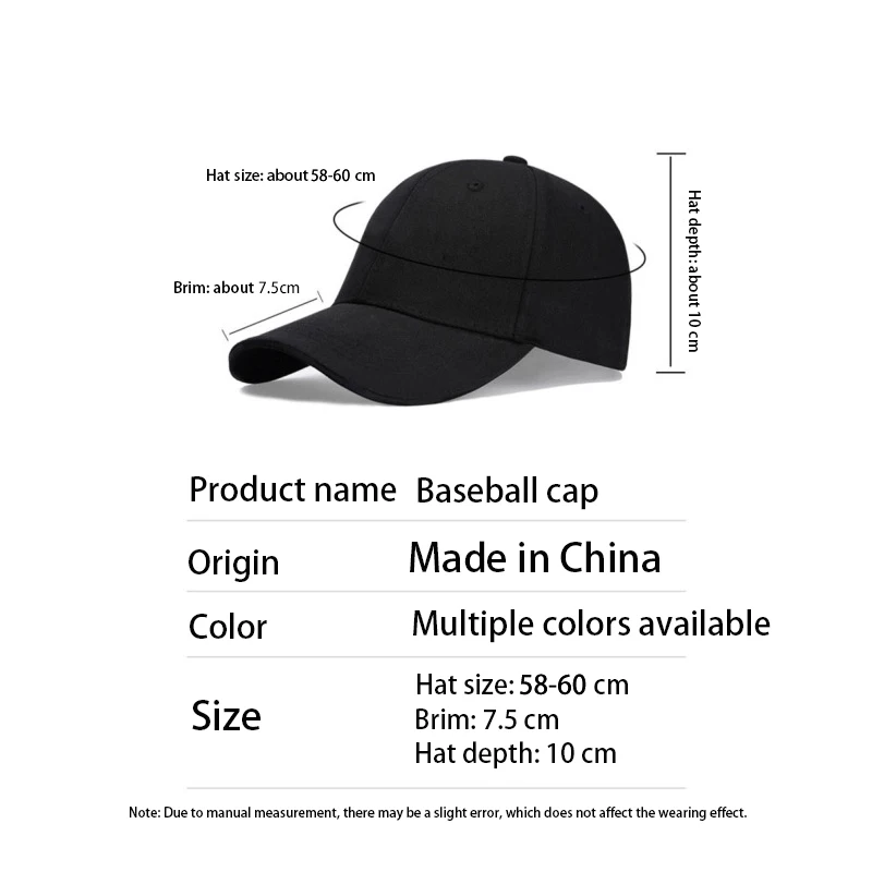 Men's and women's fashion baseball cap with two-color hat