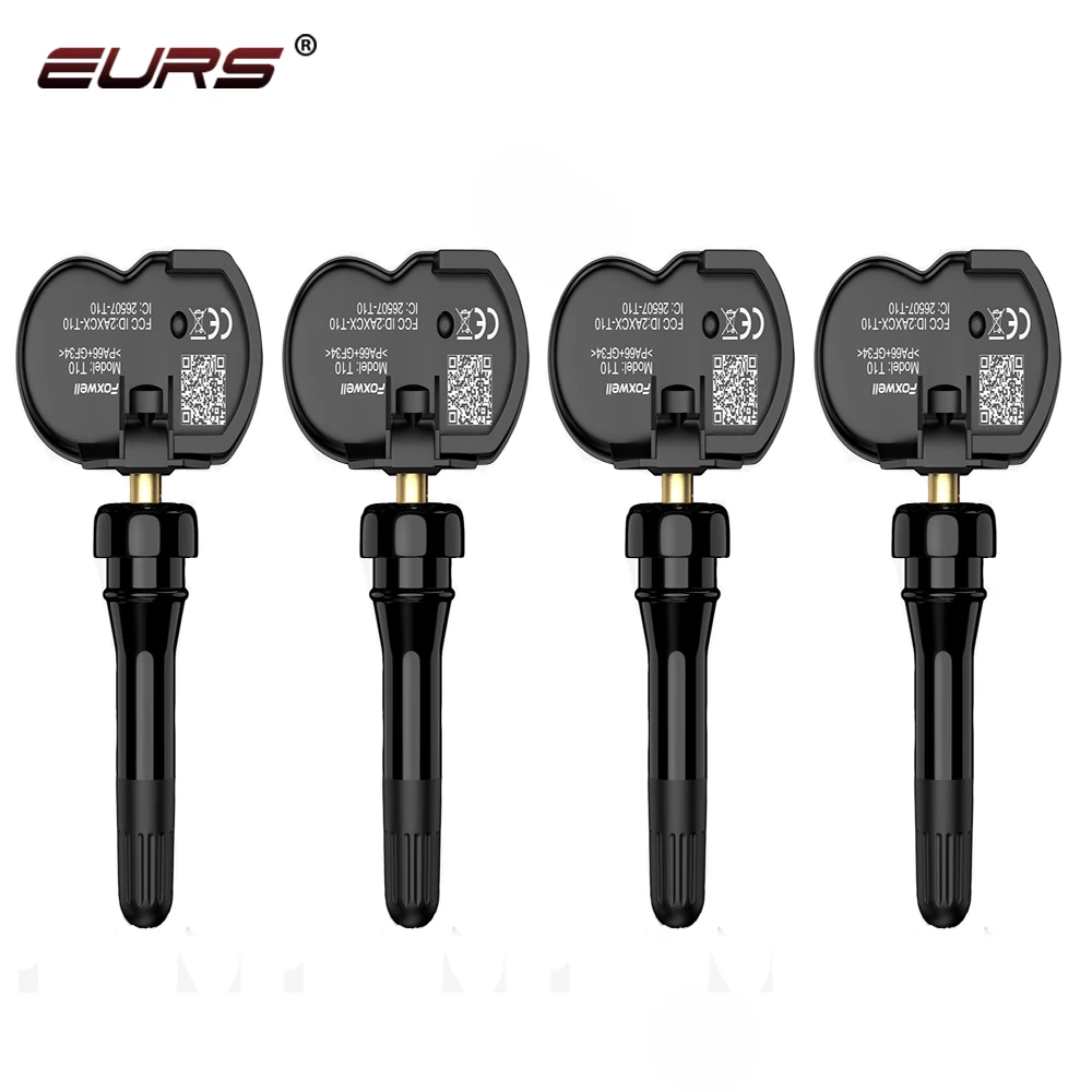 EURS 프로그래머블 센서 315 433MHz TPMS 2In1 타이어 압력 모니터링 시스템 프로그래머 테스터 복제 가능 활성화