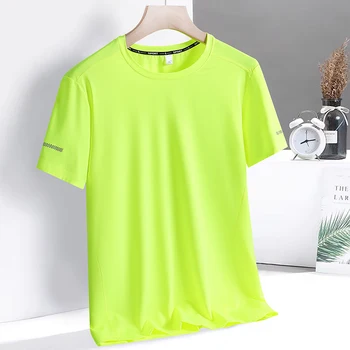 9xl Large Plus Size Quick Dry Short Sleeve T Shirt Gym Jerseys Fitness Trainer Running T-Shirt Teenager Breathable Sportswear 2