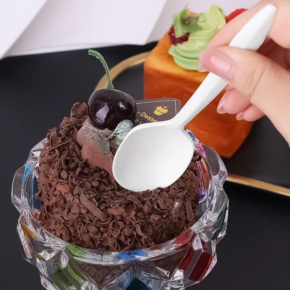 Description Picture 4 of item50/20/10/5Pcs Disposable Premium Cutlery Forks Knives Spoons Wedding Home Happy Birthday Party Supplies School Canteens Picnics