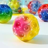 12Pcs Colorful High Resilience Hole Ball Toy Soft Bouncy Ball Anti Fall Moon Shape Porous Extreme  for Kids Outdoor Games Toys 4