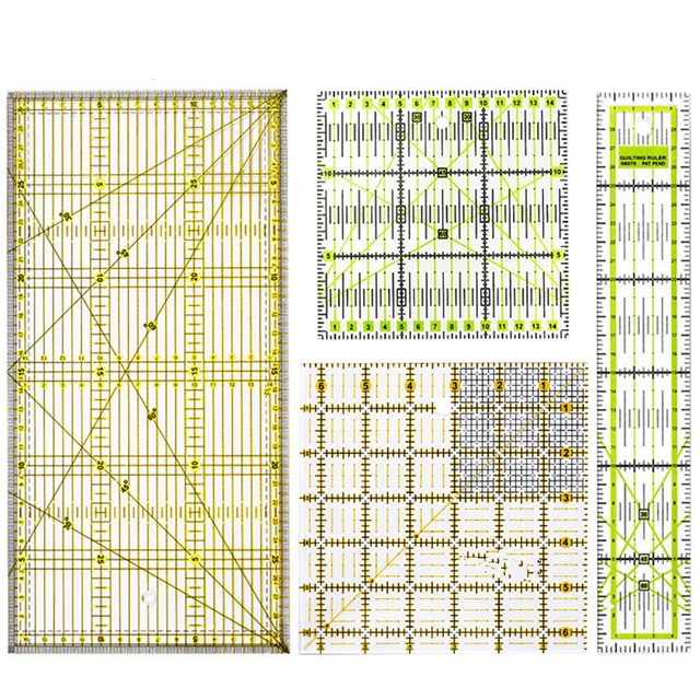 SHWAKK Patchwork Sewing Ruler Square Acrylic Fabric Cloth Ruler For  Dressmaker DIY Sewing Quilting Yardstick Cutting Craft - AliExpress