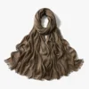 Écharpe Hijab Royan en coton froissé pour femmes musulmanes, châles longs et doux islamiques, enveloppes courtes à pampilles, accessoires Bufanda