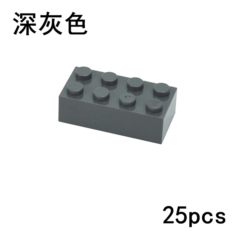 2x4 Dots Thick Figures Bricks Assemblage 25PCS Contruction Building Blocks Compatible Leduo 3001 Educational Toys For Children