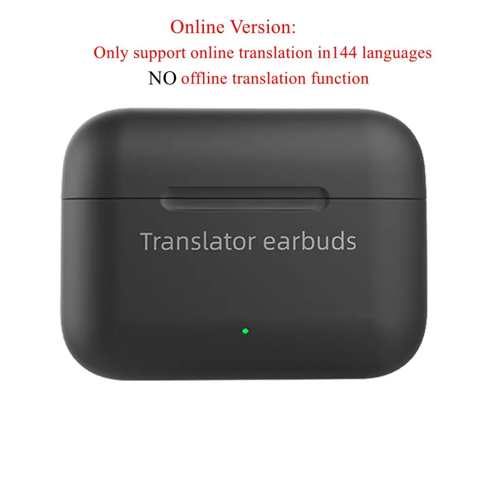 Auriculares Traductores Auriculares de Traducción Simultánea Bidireccional  Dispositivo Traductor de Idiomas con Aplicación Compatible con 144 Idiomas