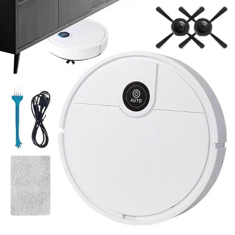 

Робот-пылесос 3 в 1, умная щетка для чистки и пылесос, бесшумная и ультратонкая батарея 1500 мАч для кухни