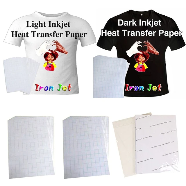 50/10pcs A4 Sublimation Printer Pretreat Heat Transfer Paper for Inkjet  Printer T-shirt Clothes Printing Fabric Transfer Paper - AliExpress