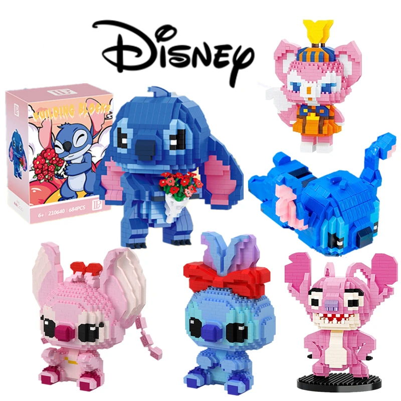Anime Stitch Blocks Toys, Magic Block Stitch, Mini Disney Block