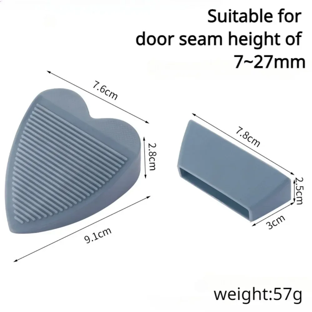 Heart Love Shape Door Stop with Storage Box and Non-Slip Base Silicone Under Door Floor Doorstop Perfect for Keeping Kids Safe door stopper silicone door stopper