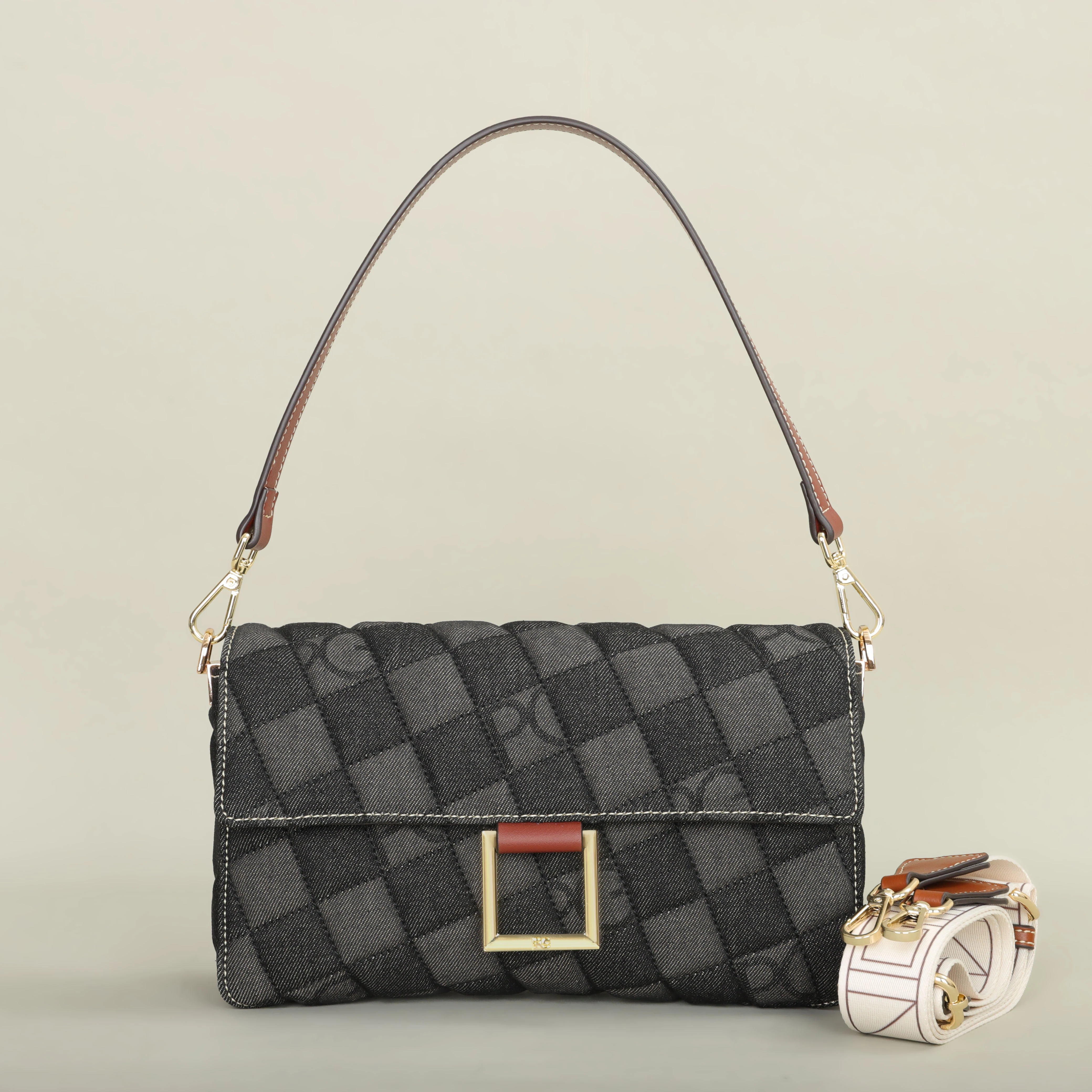 Elegant crossbody bag side profile