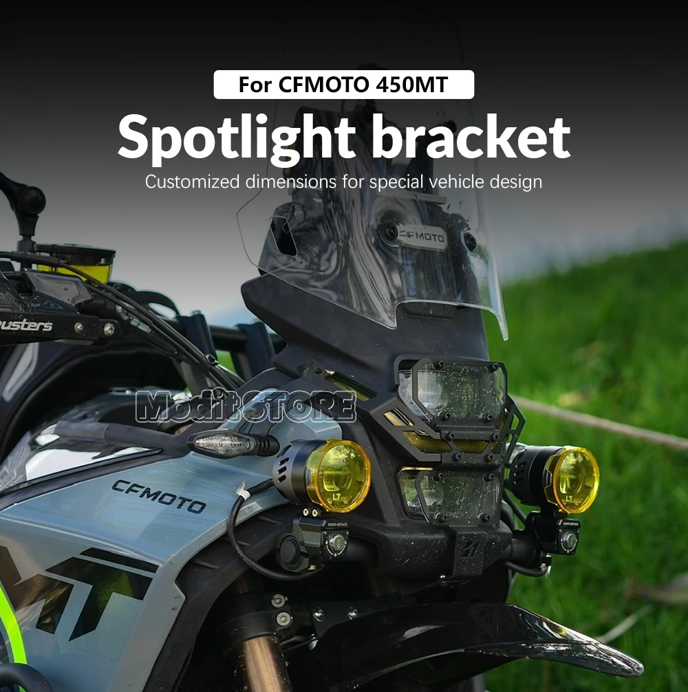 Black Motorcycle Fog Light Bracket For BMW S1000XR (2020-2023) - Shockproof Auxiliary Lamp Mount