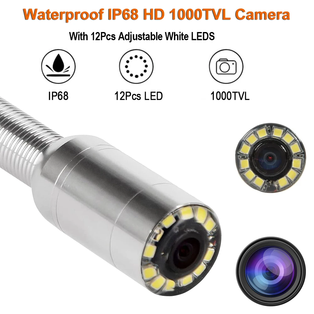 

Промышленная эндоскопическая головка для осмотра труб диаметром 23 мм, используется для ремонта и ремонта видеотруб