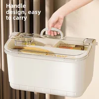 Nail art tool storage box Large capacity dust-proof jewelry sorting box Eyebrow pencil lipstick storage box 1