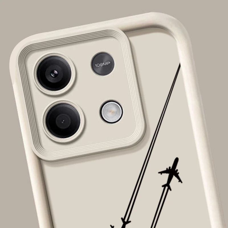 Airplane Pattern TPU Soft Phone Case