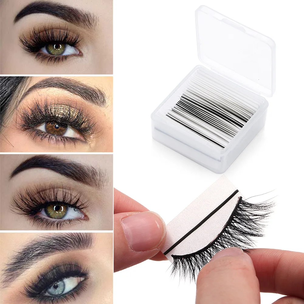 34pcs Hot Sale Gluefree False Eyelashes Strip Selfadhesive Reusable Longlasting Easy To Use