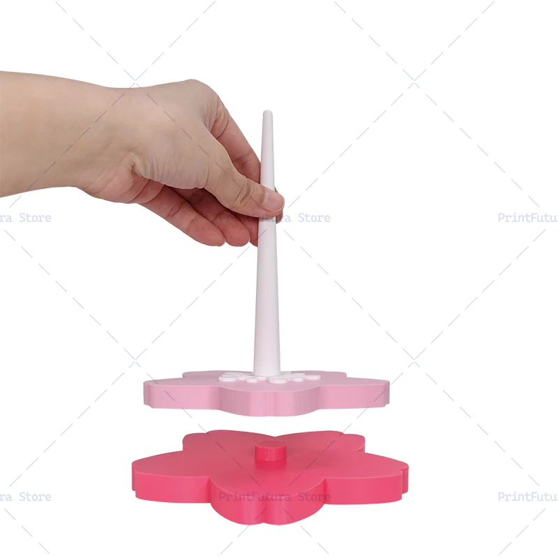 Sakura 3D Printed Smooth & Quiet Yarn Spinner Holder