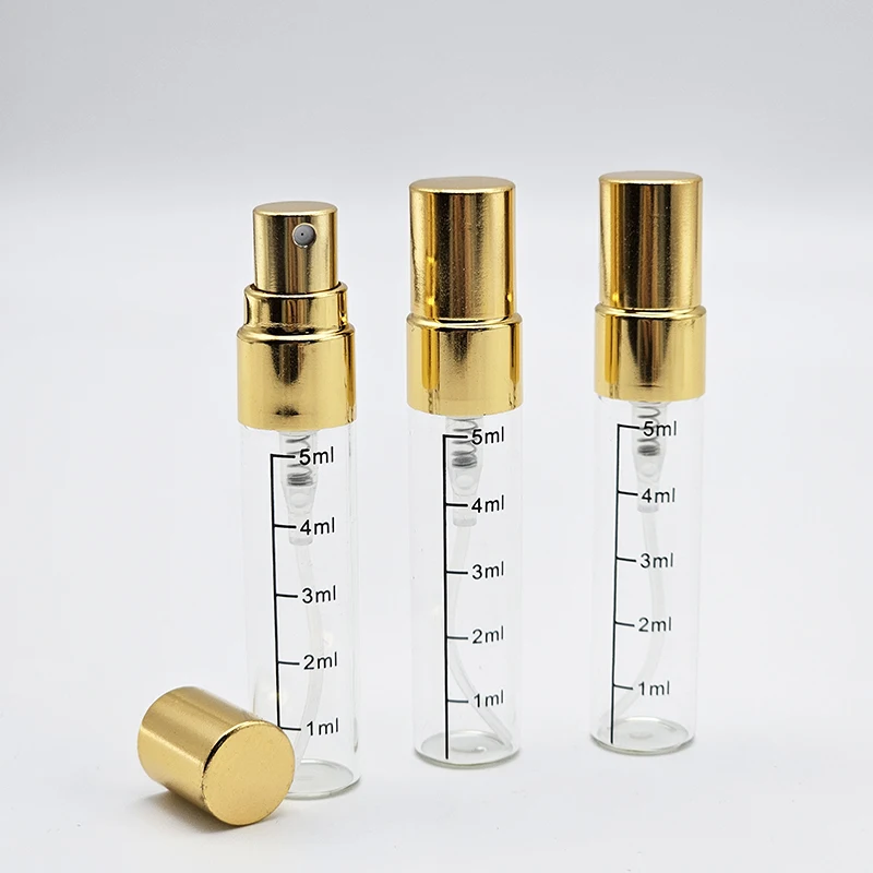 100pcs/Lot 5ML perfume atomizer wholesale Perfume Bottle Sprayer Empty Bottles Scale bottle with box packaging empty bottle