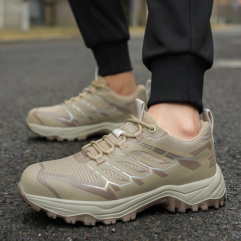Waliantile New Safety Shoes For Men Outdoor Industrial Work Boots Puncture Proof Anti-smashing Indestructible Working Footwear