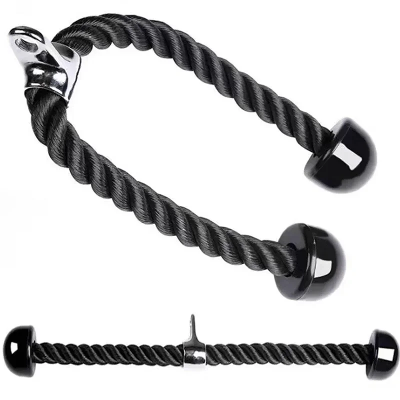 Triceps rope fitness home gym pulldown machine handle biceps triceps back shoulder muscle exerciser 70cm/120cm