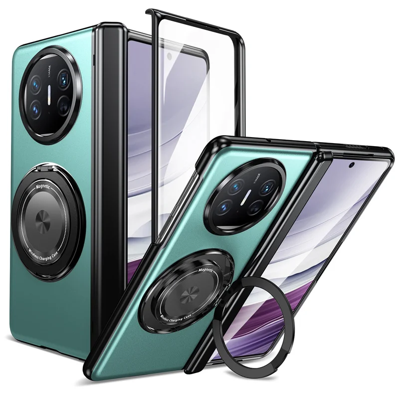 Magsafe 360° Rotating Hinge Phone Case with All-Inclusive Protective Screen Glass