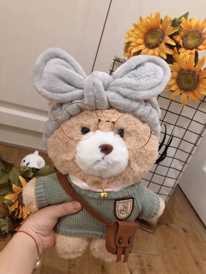 

Розовая плюшевая кукла LaLafanfan Kawaii Cafe Mimi Winnie, 30 см, милая мягкая кукла-животное, детская игрушка, подарок на день рождения для девочки