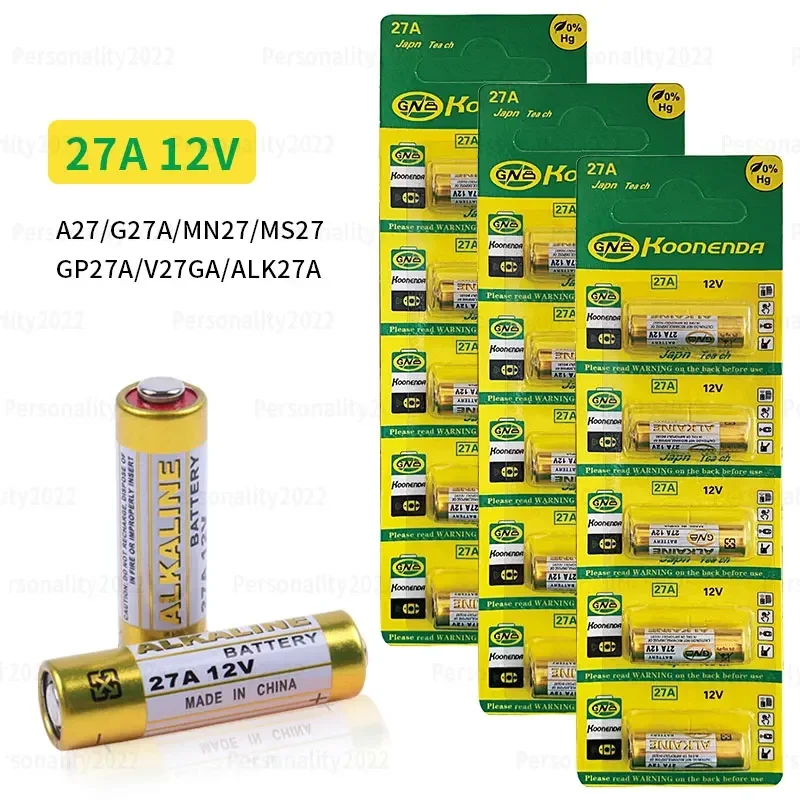 5pcs-30pcs 12V 27a Alkaline Battery A27 Batteries 27AE 27MN A2 L828 K27A for Remote Control Gamepad Flashlight Doorbell Toys