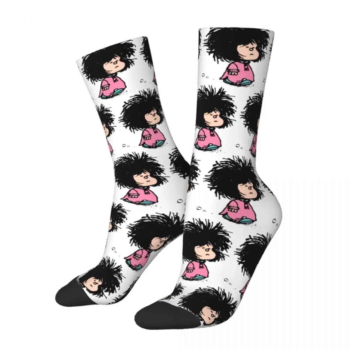 

Новые мужские носки, повседневные носки Mafalda из полиэстера, милые женские носки высокого качества с милым мультяшным рисунком, новинка, зимние носки в уличном стиле