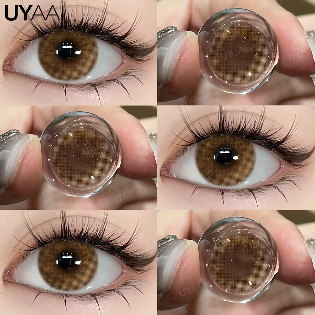 Vibrant Shades Natural Color Contact Lenses - Brown, Blue, Green, Gray Collection
