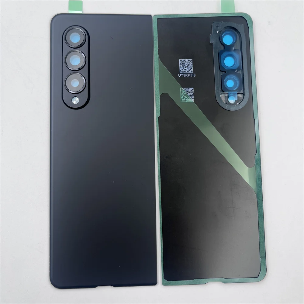 삼성 갤럭시 Z 폴드3 5G SM-F926B/DS 배터리 커버 후면 도어 하우징 패널 수리 부품 및 카메라 렌즈 프레임용 새 후면 유리
