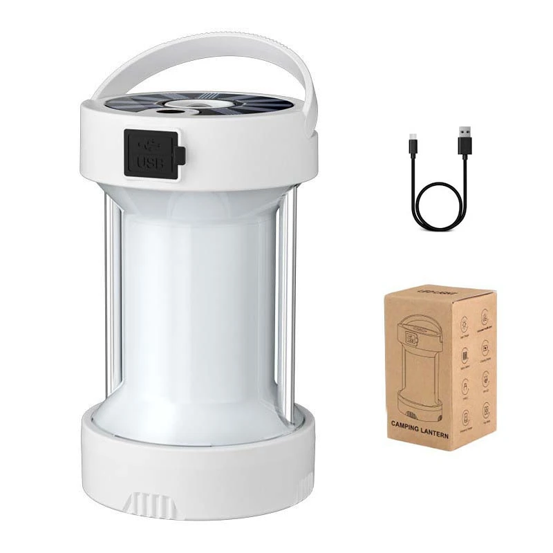 

Outdoor Camping Light Multifunctional Tent Solar Rechargeable Strong Light White