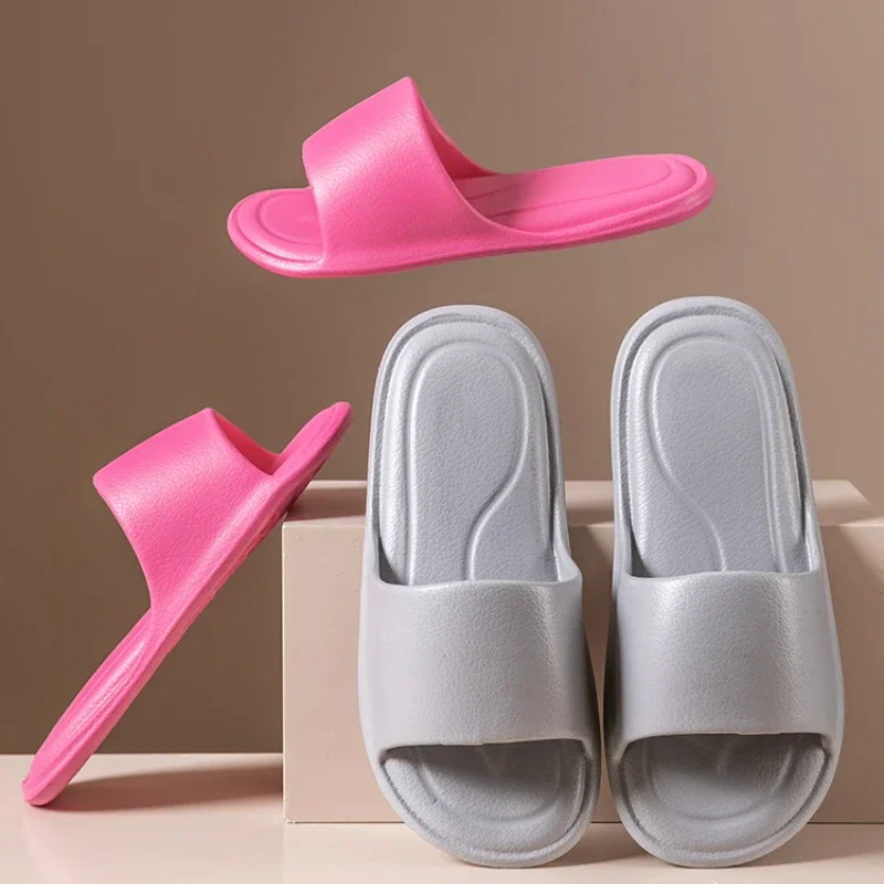 

Solid Colour Travel Slippers Men Solid Colour Lightweight Beach Shoes Women Comfortable Non-slip Hotel Sandals Zapato Hombre